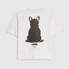 Vit Frenchie-T-shirt för pojkar