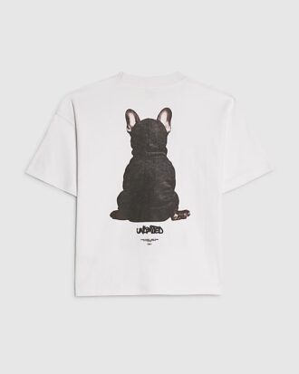 Vit Frenchie-T-shirt för pojkar