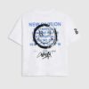 Vit Graffiti Smile T-shirt för pojkar