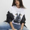 Vit kortärmad T-shirt med hundmotiv