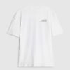 Vit Montprix Truck T-shirt med normal passform