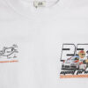 Vit motocross-björn-T-shirt för pojkar