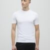 Vit muskelfit T-shirt