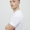 Vit muskelfit T-shirt