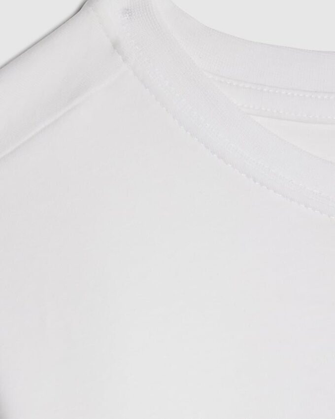 Vit muskelfit T-shirt