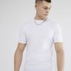 Vit muskelpassad kortärmad T-shirt Vit muskelpassad kortärmad T-shirt