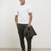 Vit muskelpassformad 3-pack T-shirt