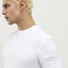 Vit muskelpassformad 3-pack T-shirt