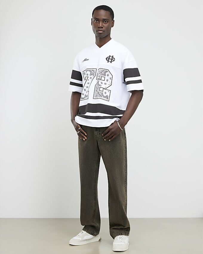 Vit oversized 72 Bandana Sports T-shirt