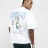 Vit oversized Chicago Pinup-T-shirt