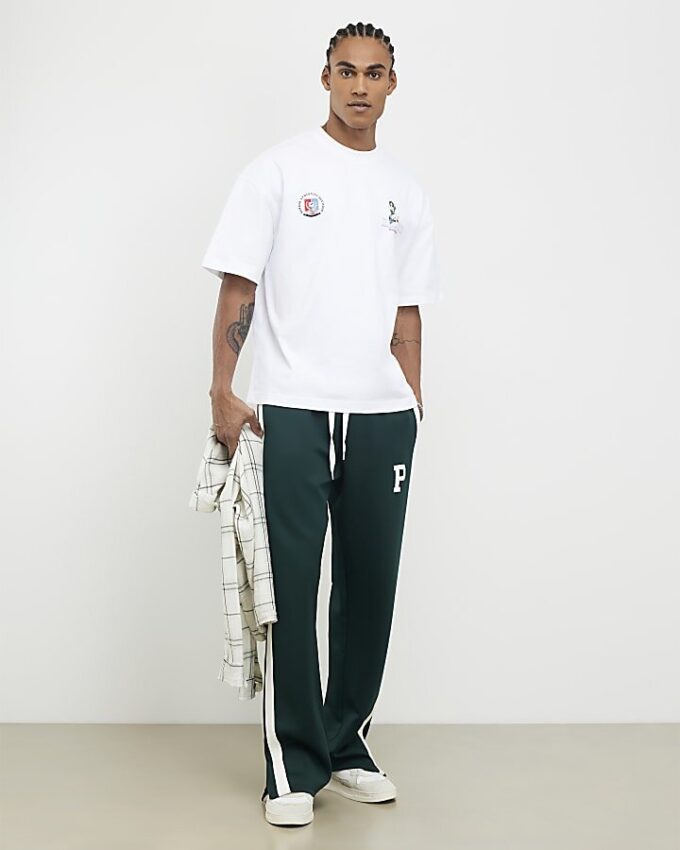Vit oversized Chicago Pinup-T-shirt