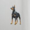 Vit oversized Doberman T-shirt