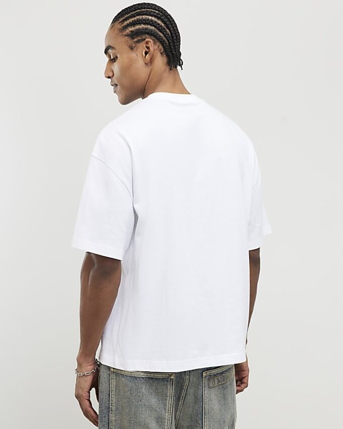 Vit oversized Fuel The Fury-T-shirt