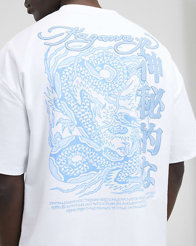 Vit oversized Kagawa Dragon T-shirt