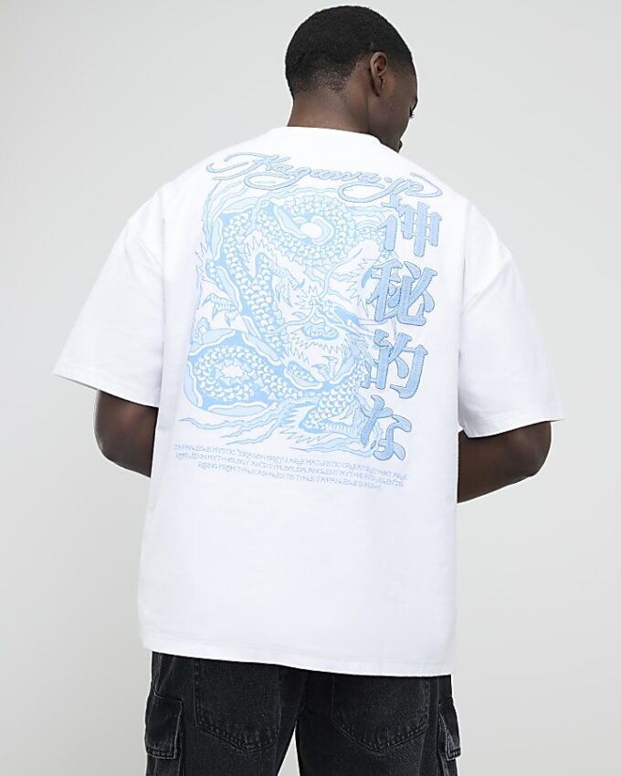 Vit oversized Kagawa Dragon T-shirt