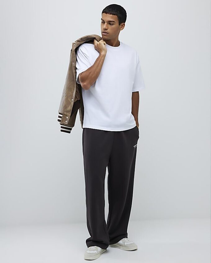Vit oversized-passform, 3-pack T-shirts
