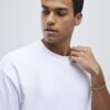 Vit oversized-passform, 3-pack T-shirts