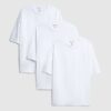 Vit oversized-passform, 3-pack T-shirts