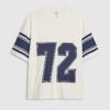 Vit oversized-passformad 72 T-shirt