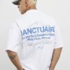 Vit oversized Sanctuaire-T-shirt