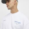 Vit oversized Sanctuaire-T-shirt