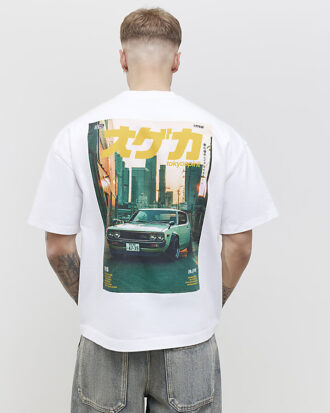 Vit oversized Tokyo Car T-shirt