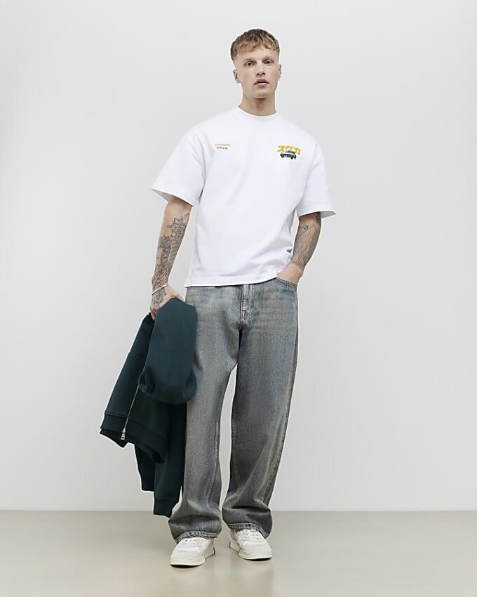 Vit oversized Tokyo Car T-shirt