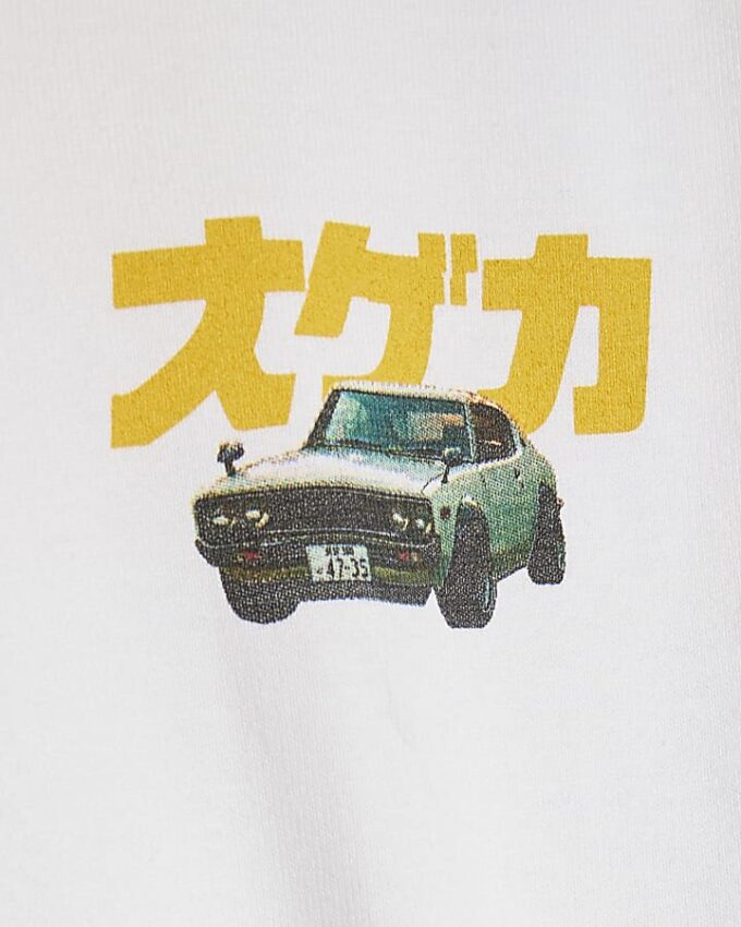 Vit oversized Tokyo Car T-shirt