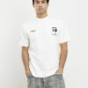 Vit Penrose Crest T-shirt med normal passform