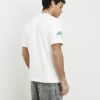Vit Penrose Crest T-shirt med normal passform