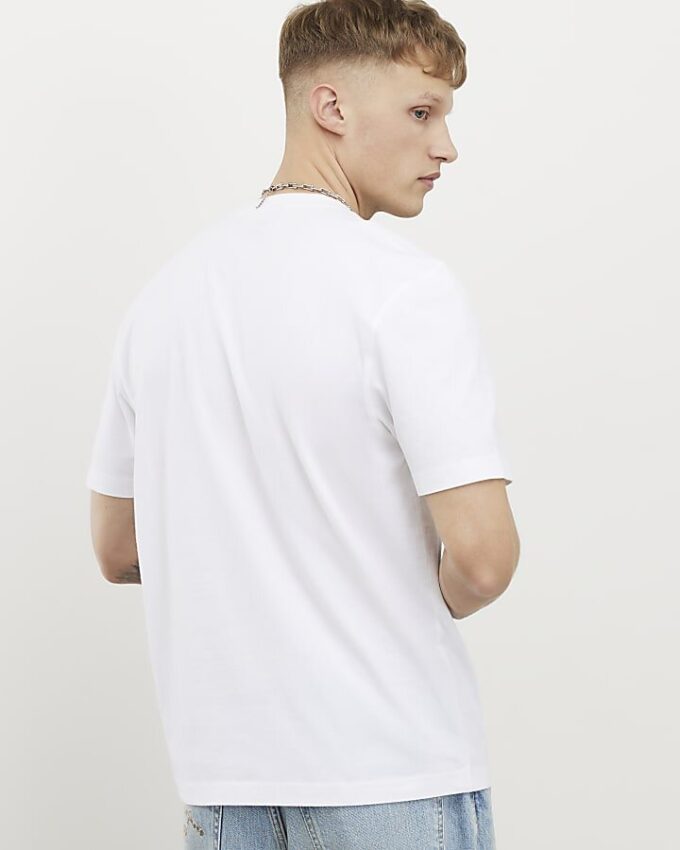 Vit Regular Fit kortärmad T-shirt 3-pack