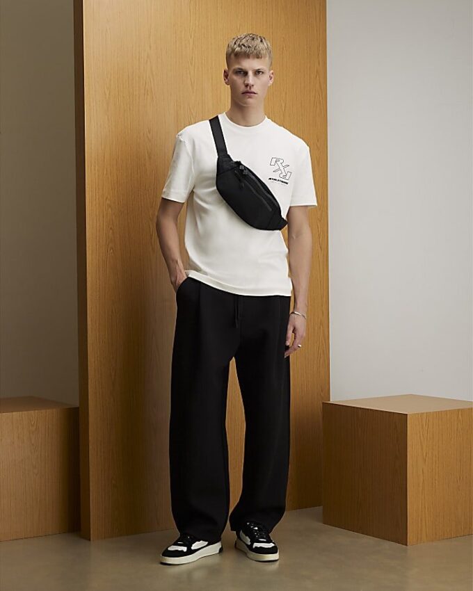 Vit RXR-T-shirt med normal passform