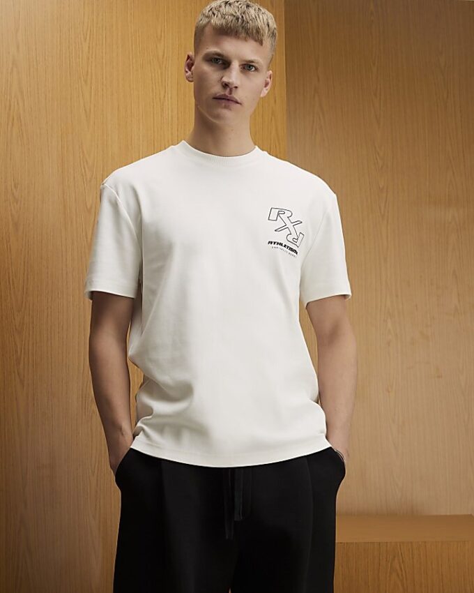 Vit RXR-T-shirt med normal passform