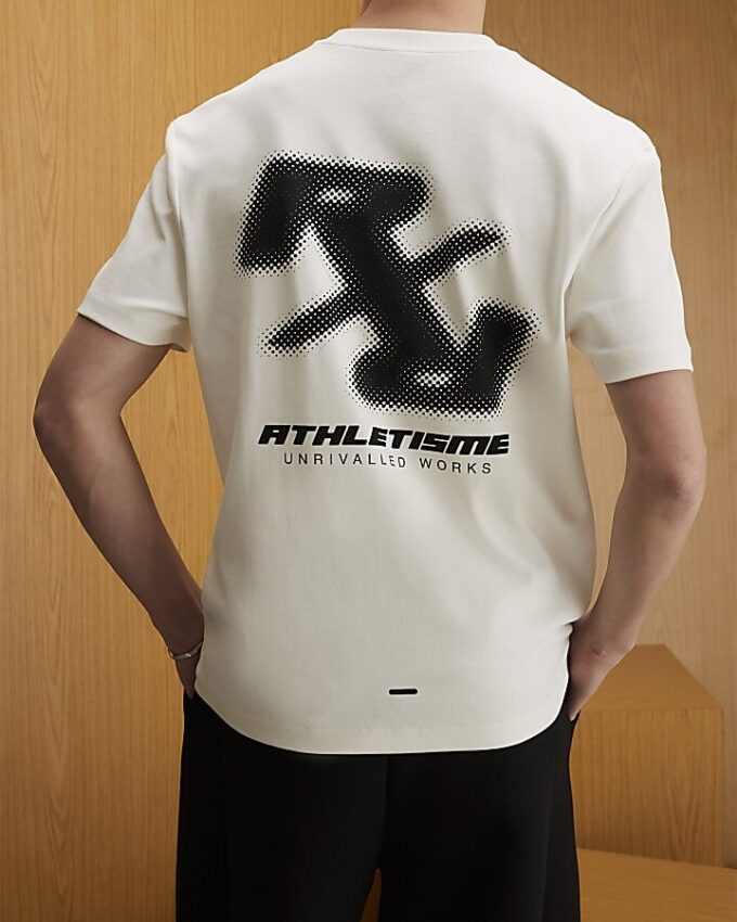 Vit RXR-T-shirt med normal passform