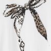 Vit Sketchy Foil Leopard Bow T-shirt