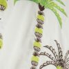 Vit skjorta med broderad palmträd