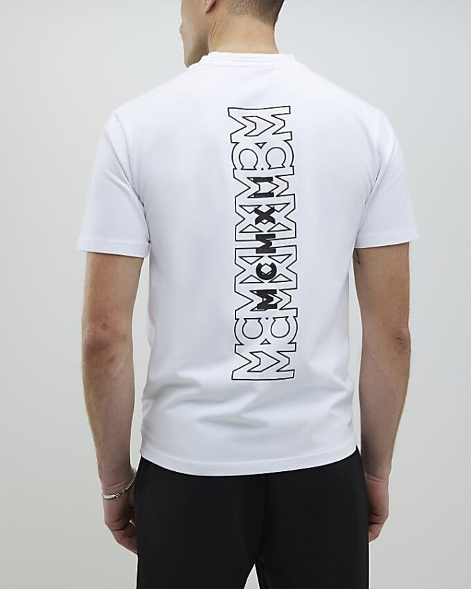 Vit slim fit MCMXII T-shirt