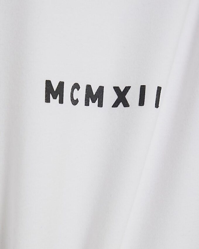Vit slim fit MCMXII T-shirt