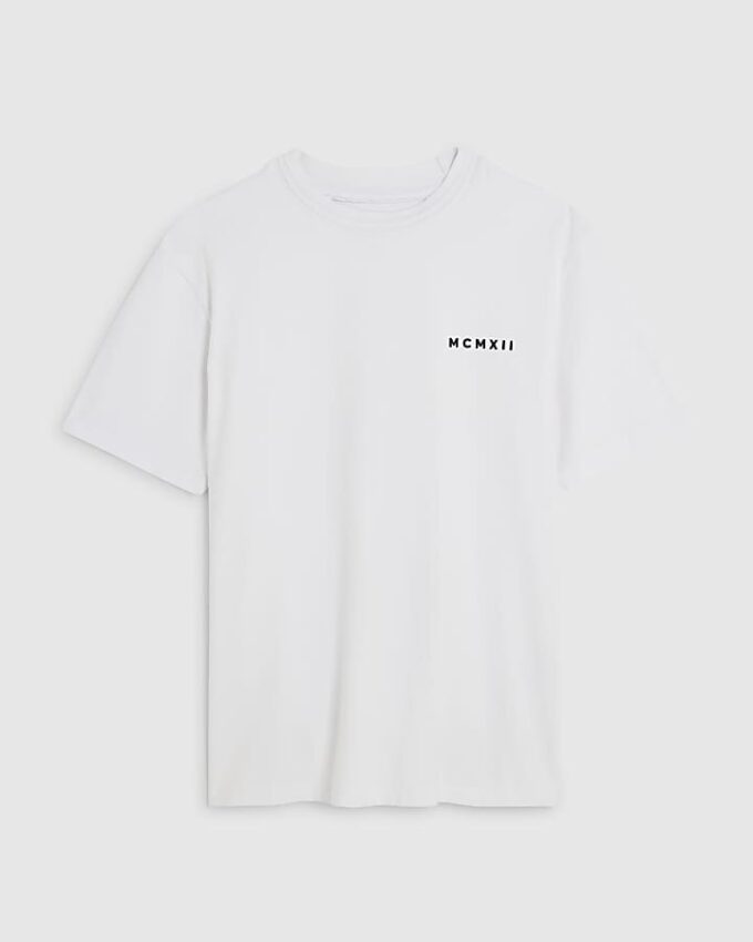 Vit slim fit MCMXII T-shirt