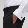 Vit slim fit-skjorta i piké Vit slim fit-skjorta i piké