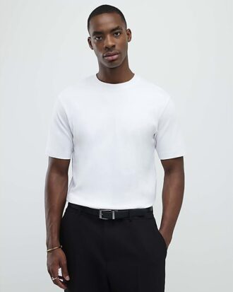 Vit slim fit-T-shirt