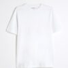 Vit slim fit-T-shirt med korta ärmar Vit slim fit-T-shirt med korta ärmar