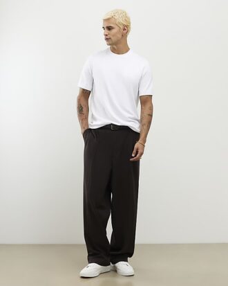 Vit stickad T-shirt
