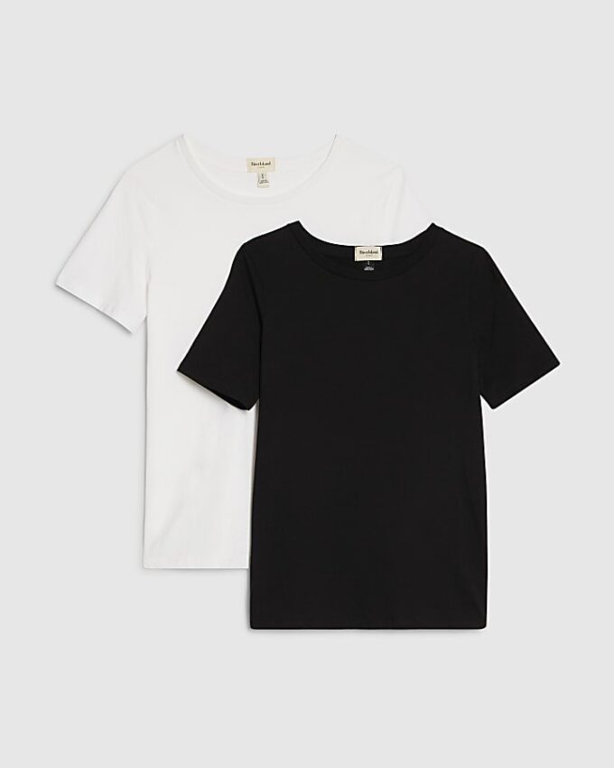 Vit & svart T-shirt multipack, 2-pack