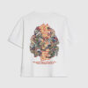 Vit T-shirt för pojkar med japansk drake