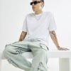 Vit T-shirt i oversized-modell