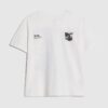 Vit T-shirt med hundmotiv för pojkar