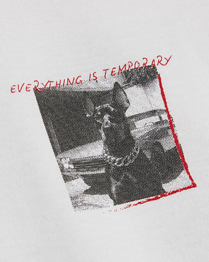 Vit T-shirt med hundmotiv för pojkar