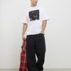 Vit T-shirt med hundtryck