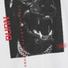 Vit T-shirt med hundtryck